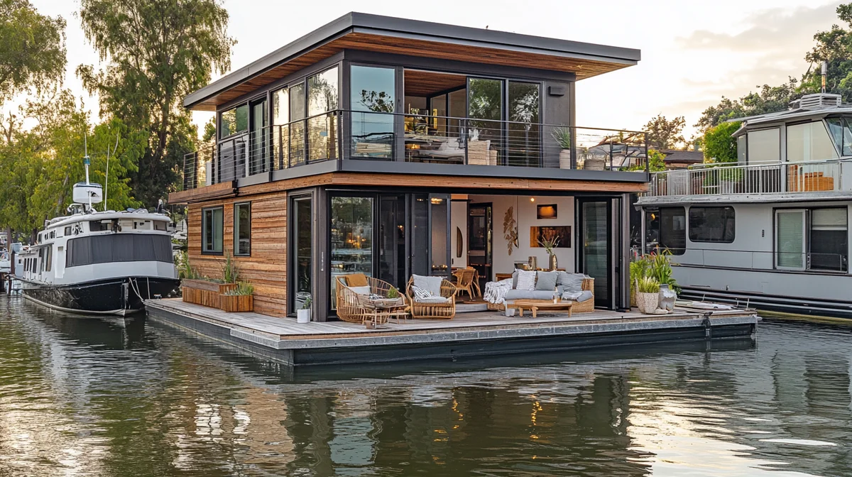 Houseboat Airbnb marketing
