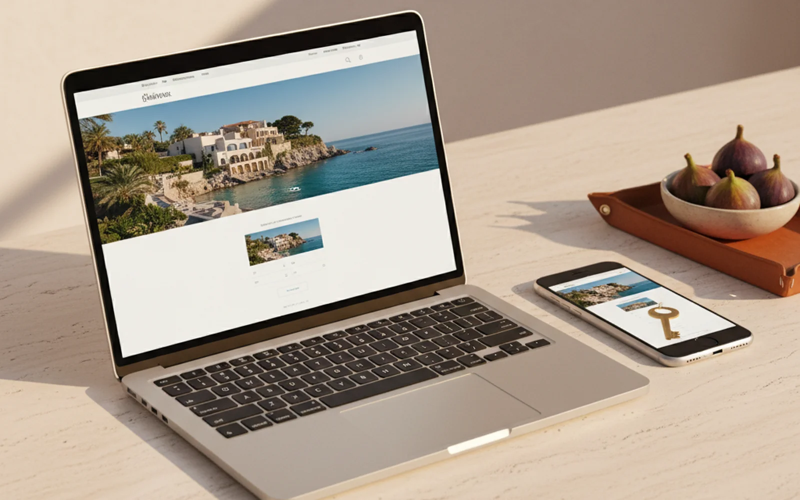 Direct booking website for vacation rentals